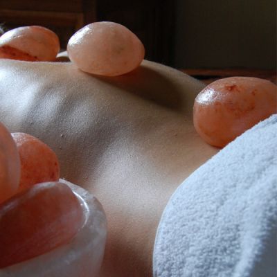 Salt stone massage